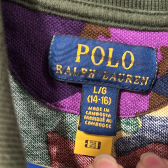 Polo Ralph Lauren Pony Camo Polo size 14-16 - Picture 6 of 8